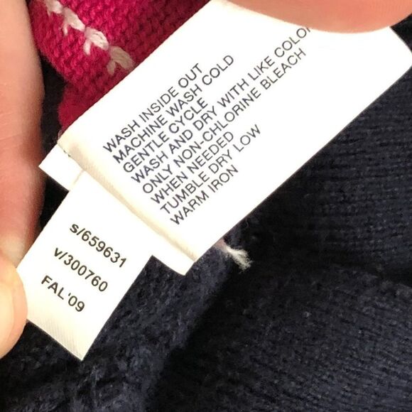 Baby GAP Argyle Sweater Dress Pleated Navy 3-6m - Picture 4 of 4